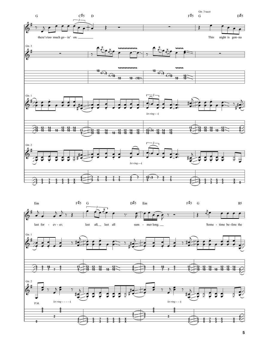 Heartache Tonight Heartache Tonight Acoustic Guitar scores gallery preview page 5
