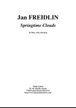 Jan Freidlin: Springtime Clouds for flute, viola and harp