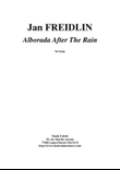 Jan Freidlin: Alborada After The Rain for harp