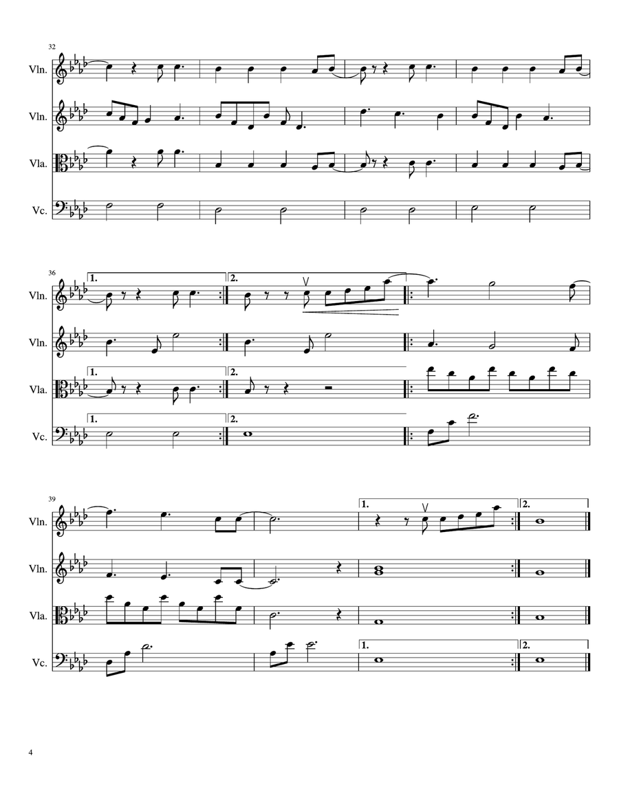 All Of Me All Of Me String Quartet scores gallery preview page 4