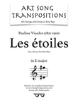 VIARDOT: Les étoiles (transposed to E major)