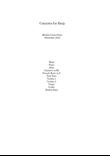 Concerto for Harp and Chamber Orchestra (Score and ALL PARTS)