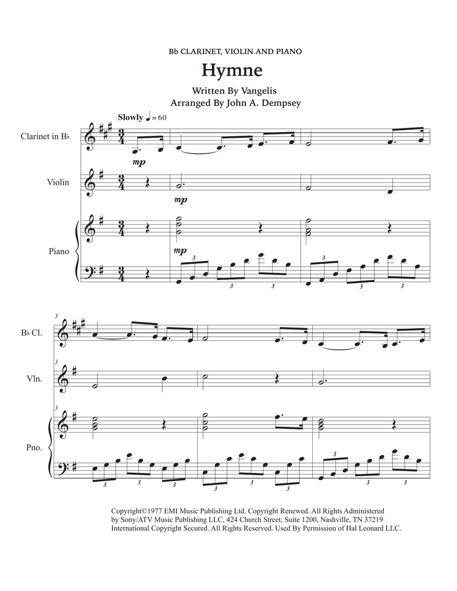 Hymne Small Ensemble scores gallery preview page 5