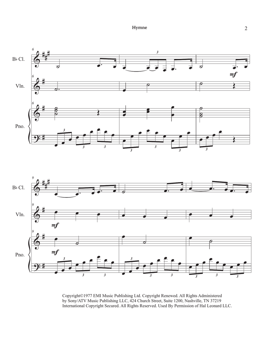 Hymne Small Ensemble scores gallery preview page 6