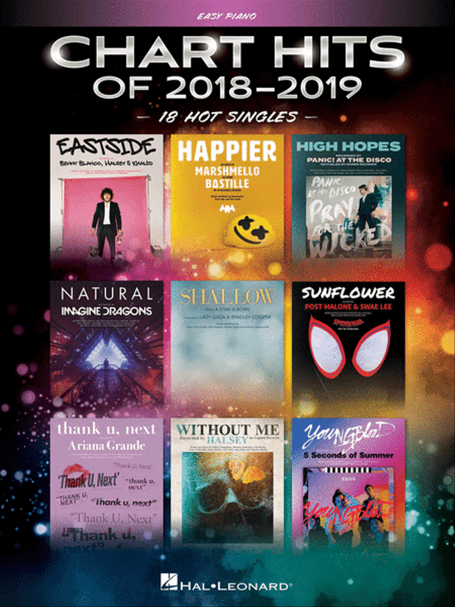 Chart Hits of 2018-2019 Easy Piano scores gallery preview page 1