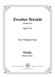 Fuchs-Zweites Terzett(String Trio),Op.61 No.2,for 2Voilins&Viola
