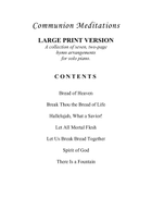 Communion Meditations (A Collection of LARGE PRINT Two-page Hymns for Solo Piano) Piano Solo scores gallery preview page 4