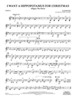 I Want A Hippopotamus For Christmas (arr. Larry Moore) - Violin 2 mini preview