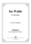 Schubert-Im Walde,Op.93 No.1,in e flat minor,for Voice&Piano mini preview