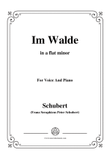 Schubert-Im Walde,Op.93 No.1,in a flat minor,for Voice&Piano mini preview