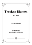 Schubert-Trockne Blumen,from 'Die Schöne Müllerin',Op.25 No.18,in d minor,for Voice&Piano mini preview