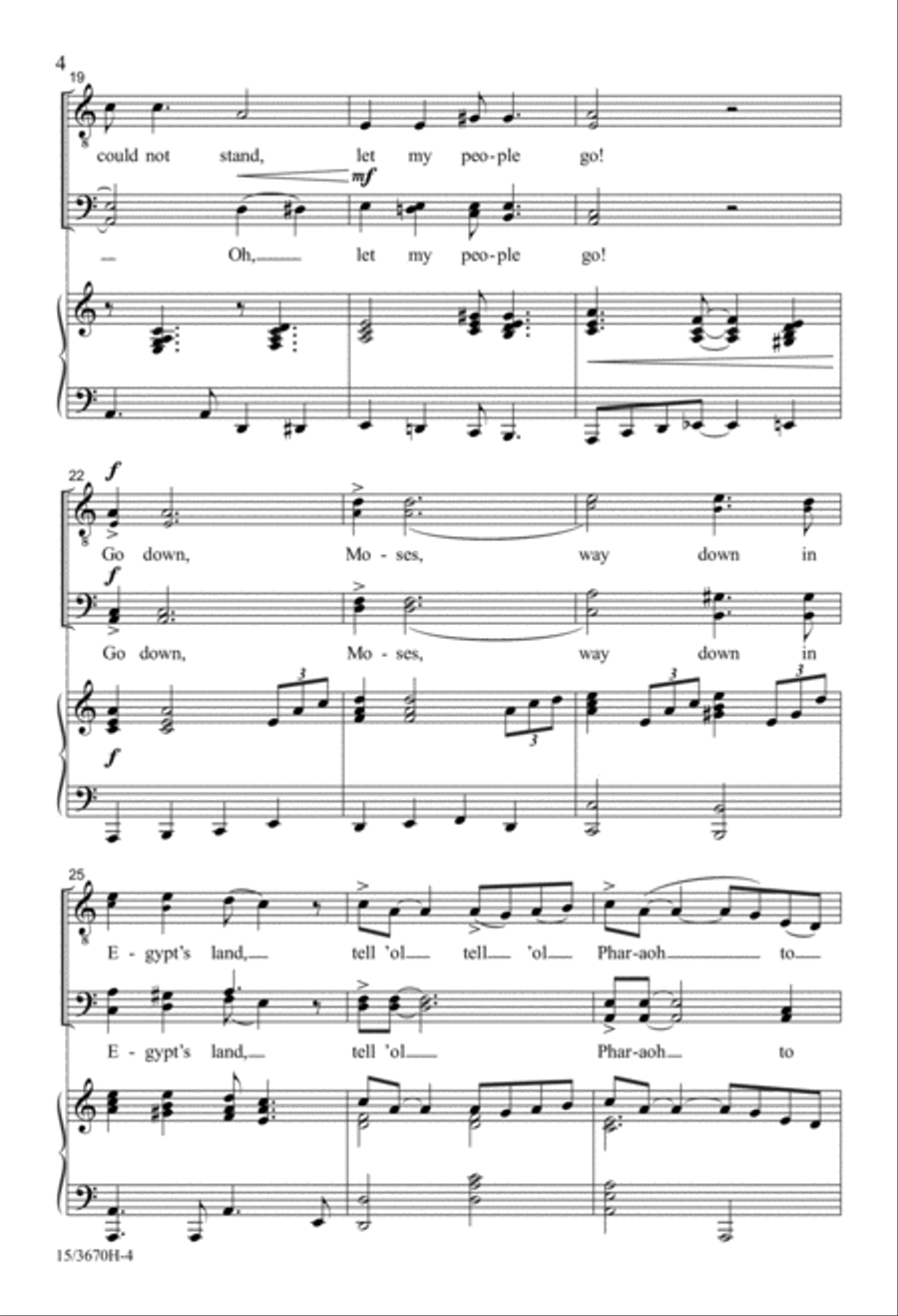 Go Down, Moses Go Down, Moses TTB scores gallery preview page 4