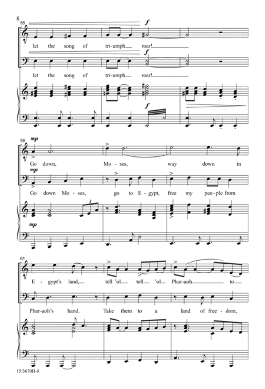 Go Down, Moses Go Down, Moses TTB scores gallery preview page 8