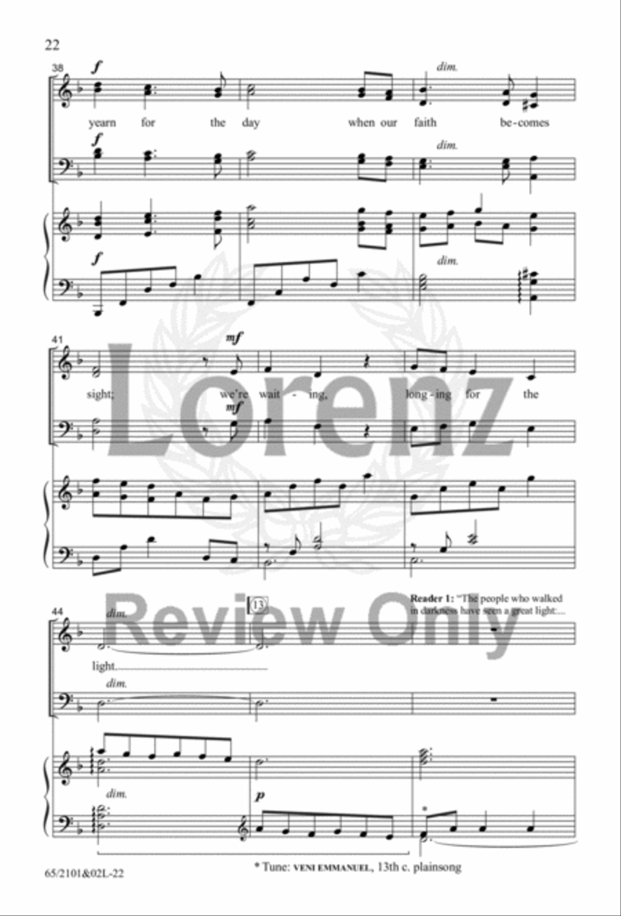 Everlasting Light Everlasting Light 4-Part scores gallery preview page 17
