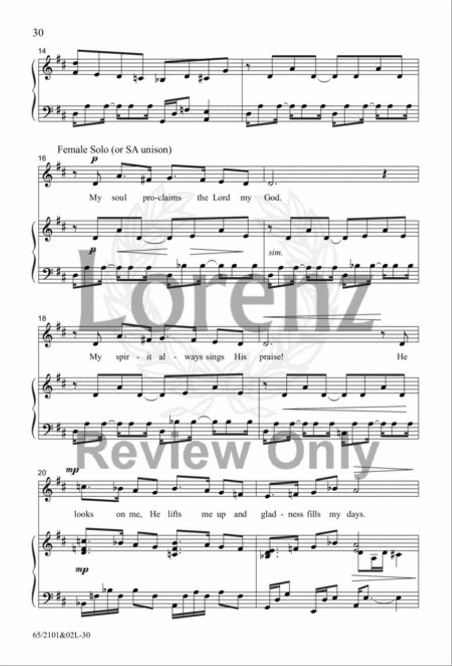 Everlasting Light Everlasting Light 4-Part scores gallery preview page 21