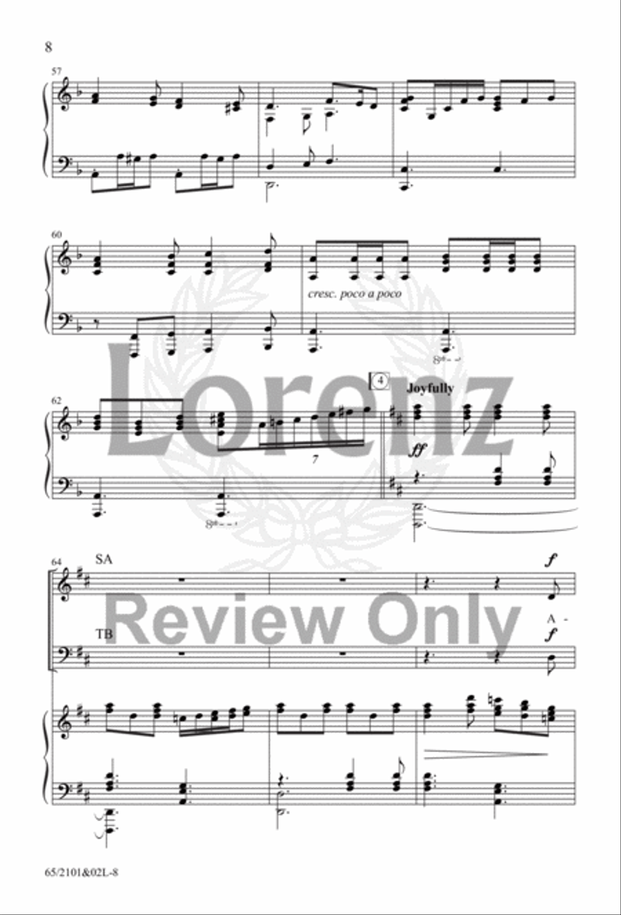 Everlasting Light Everlasting Light 4-Part scores gallery preview page 9