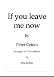 If You Leave Me Now
