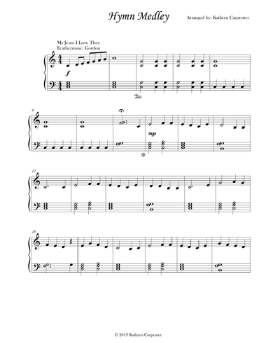 Hymn Medley (Easy Piano, Collection)