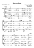 Jerusalem - SAT a cappella