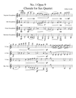 Chorale for Saxophone Quartet