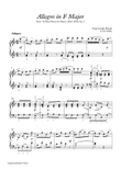 Allegro in F Major (Hob. XVII, No. 2) by Haydn