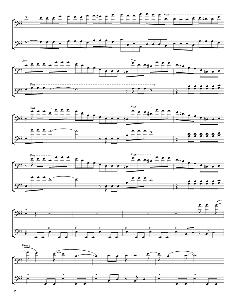 Whole Lotta Love Whole Lotta Love String Duet scores gallery preview page 2