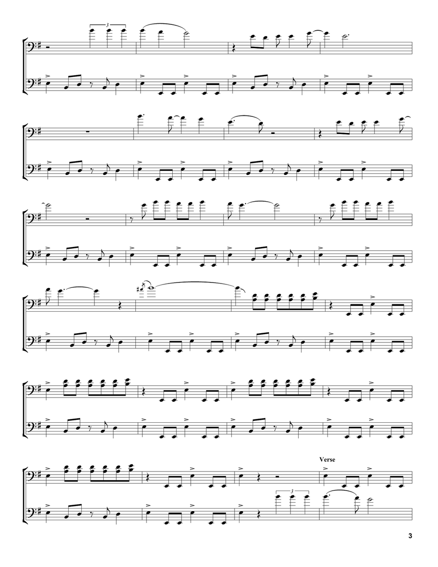 Whole Lotta Love Whole Lotta Love String Duet scores gallery preview page 3