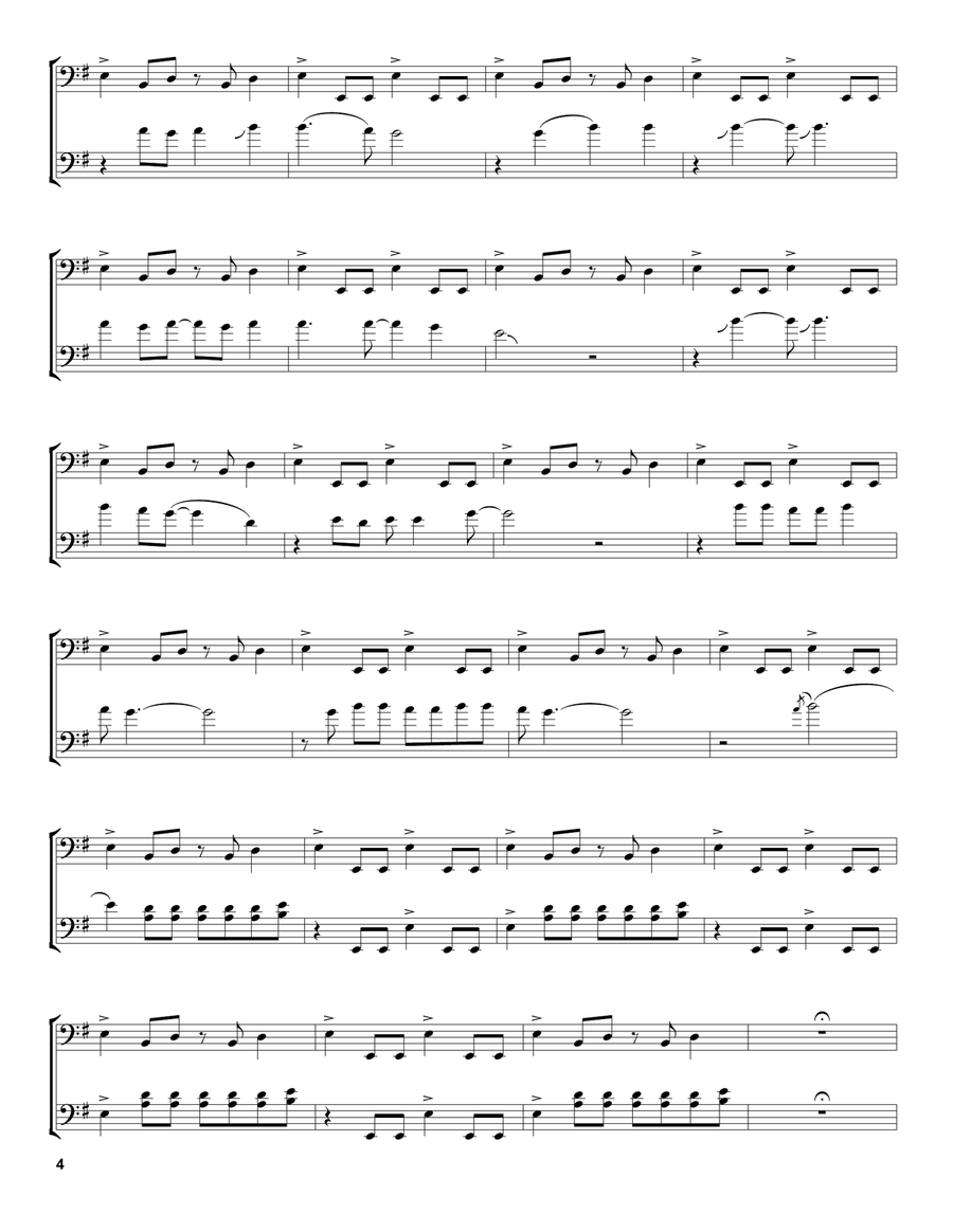 Whole Lotta Love Whole Lotta Love String Duet scores gallery preview page 4