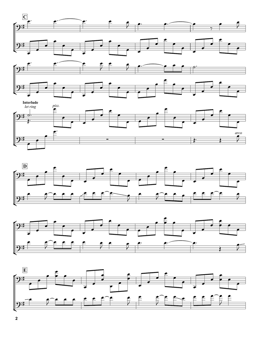 Hallelujah Hallelujah String Duet scores gallery preview page 2