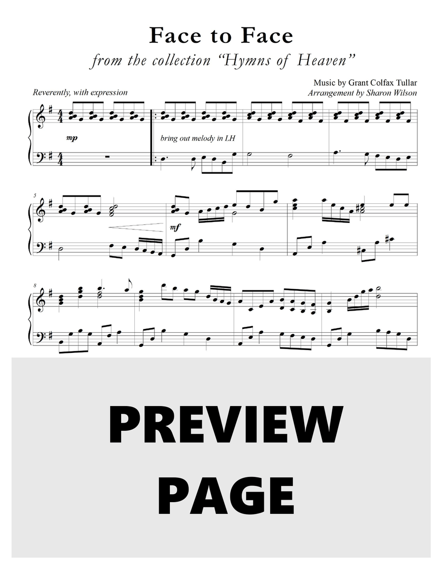Hymns of Heaven (A Collection of One-Page Hymns for Solo Piano) Piano Solo scores gallery preview page 5