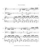 The Lily of the Valley (Trio for Flute, Cello and Piano) Small Ensemble scores gallery preview page 6