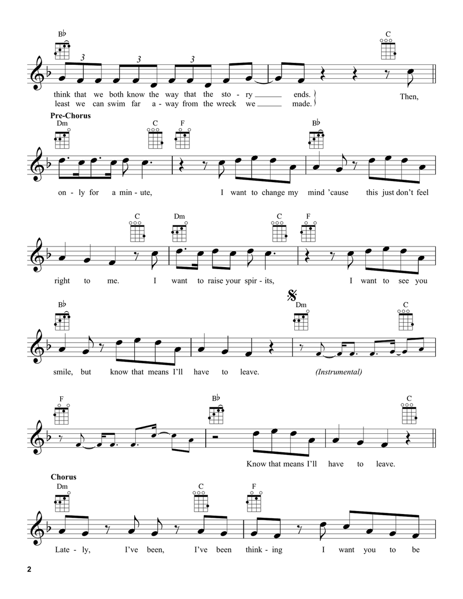 Happier Happier Ukulele scores gallery preview page 2