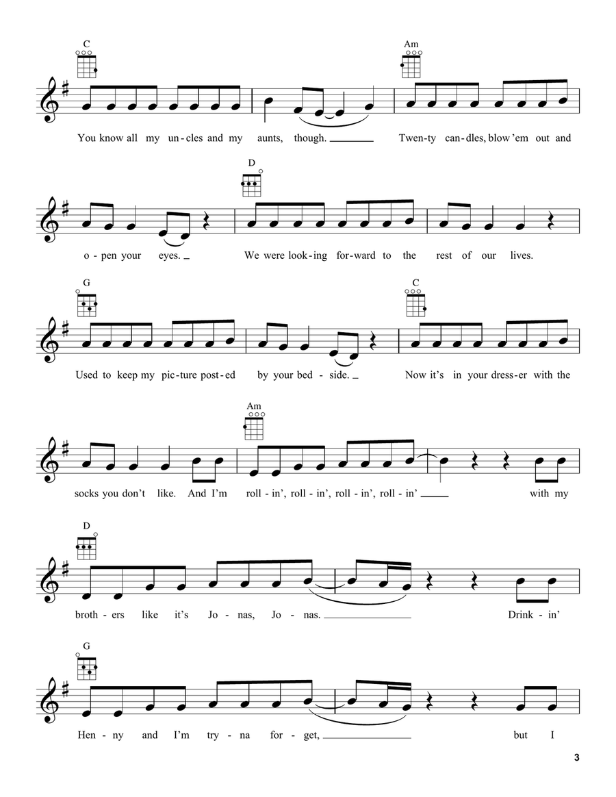 Better Now Better Now Ukulele scores gallery preview page 3