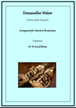 Donauwellen Walzer (waves of the Danube) arranged for clarinet Bb and piano