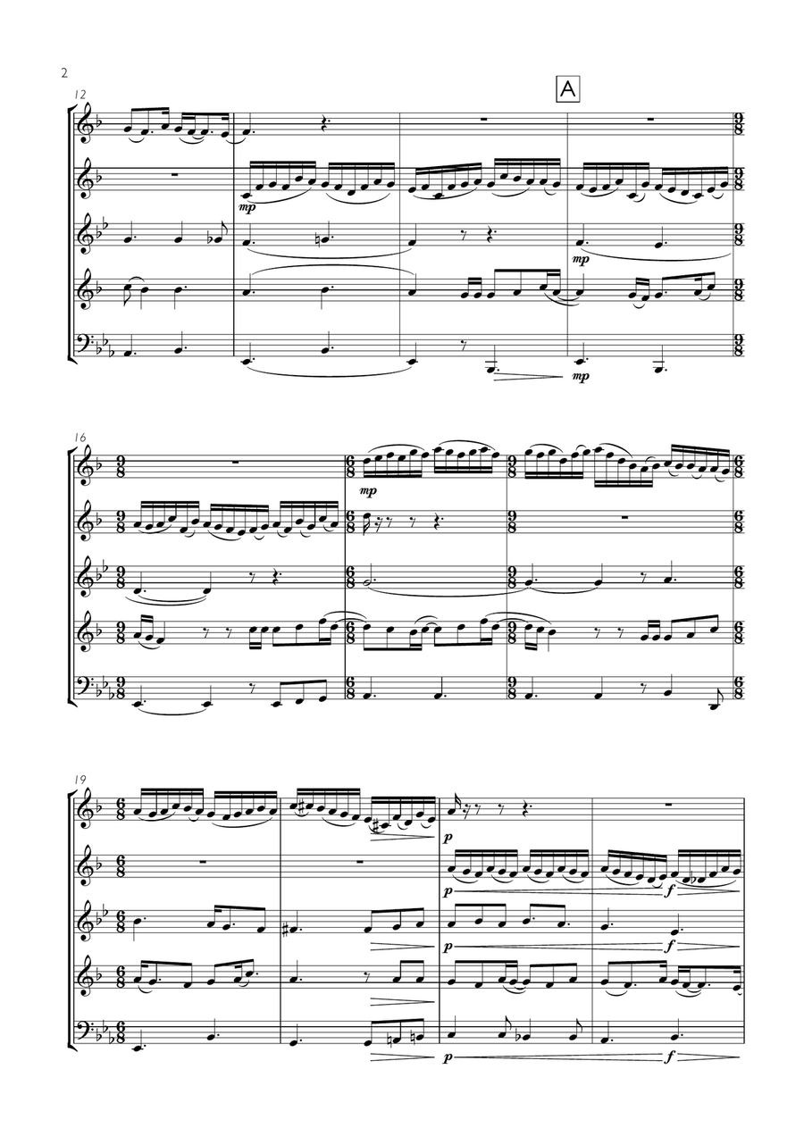 She's Always A Woman She's Always A Woman Brass Ensemble scores gallery preview page 2