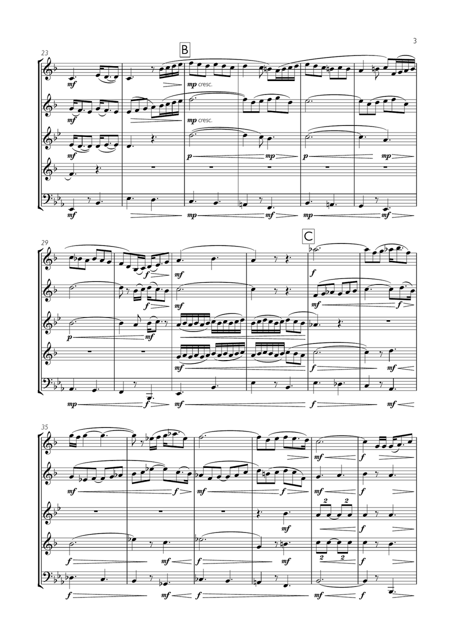 She's Always A Woman She's Always A Woman Brass Ensemble scores gallery preview page 3