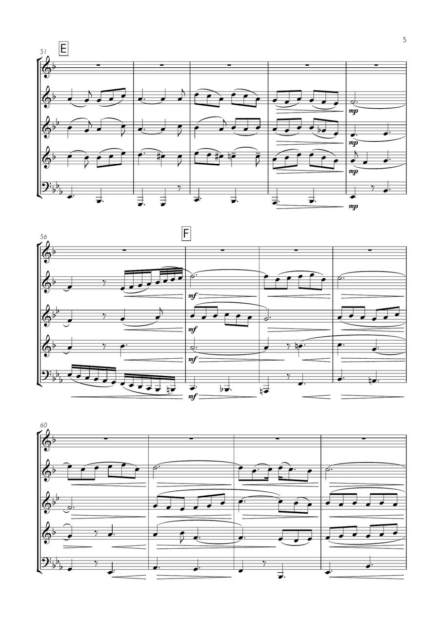 She's Always A Woman She's Always A Woman Brass Ensemble scores gallery preview page 5