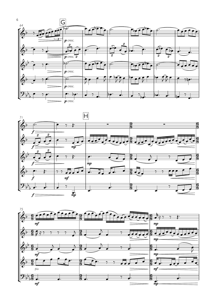 She's Always A Woman She's Always A Woman Brass Ensemble scores gallery preview page 6