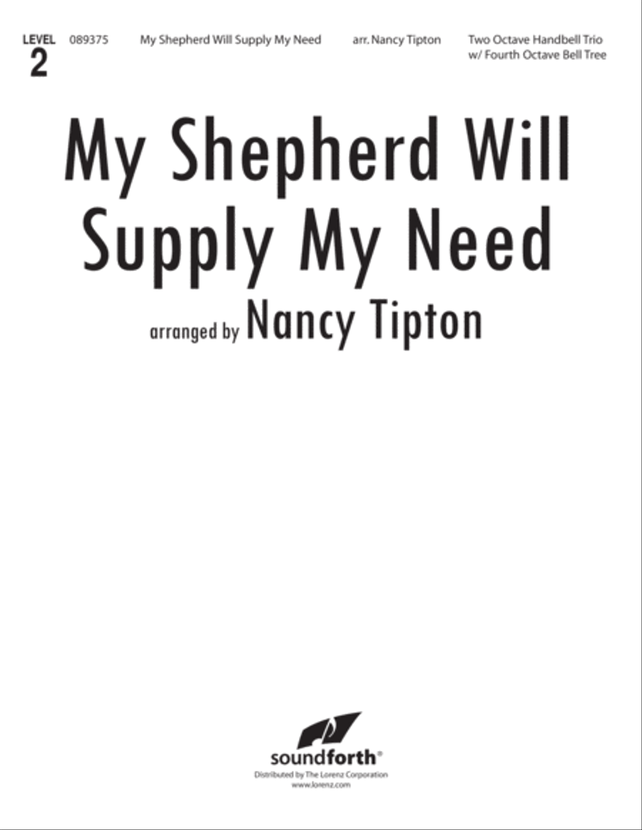 My Shepherd Will Supply My Need 3-Octaves scores gallery preview page 1