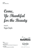 Come, Ye Thankful for the Beauty