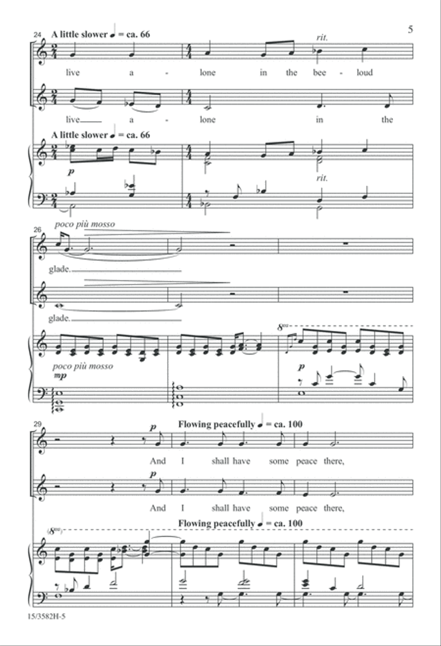 The Lake Isle of Innisfree (Digital Download) SA scores gallery preview page 5
