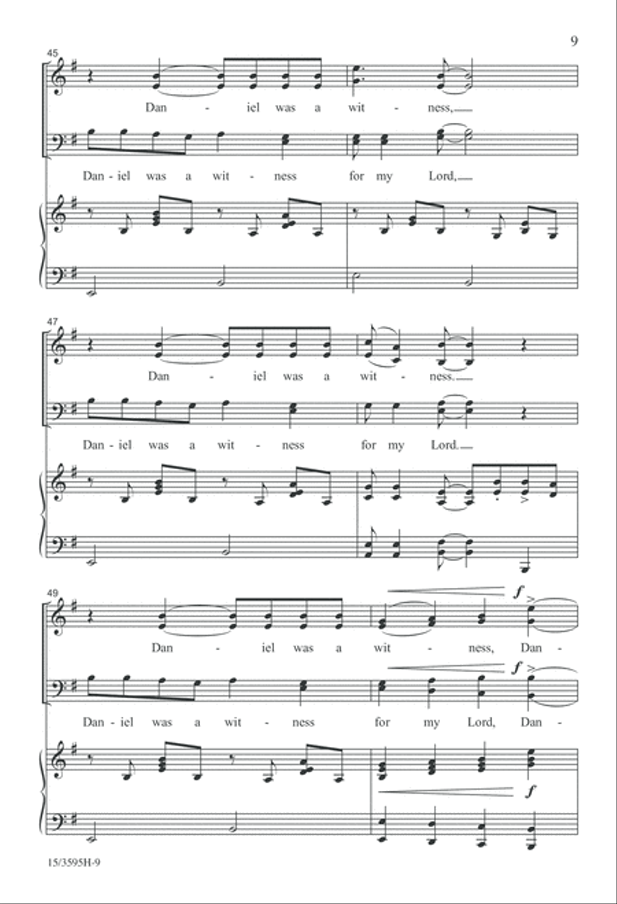 Witness (Digital Download) 4-Part scores gallery preview page 9