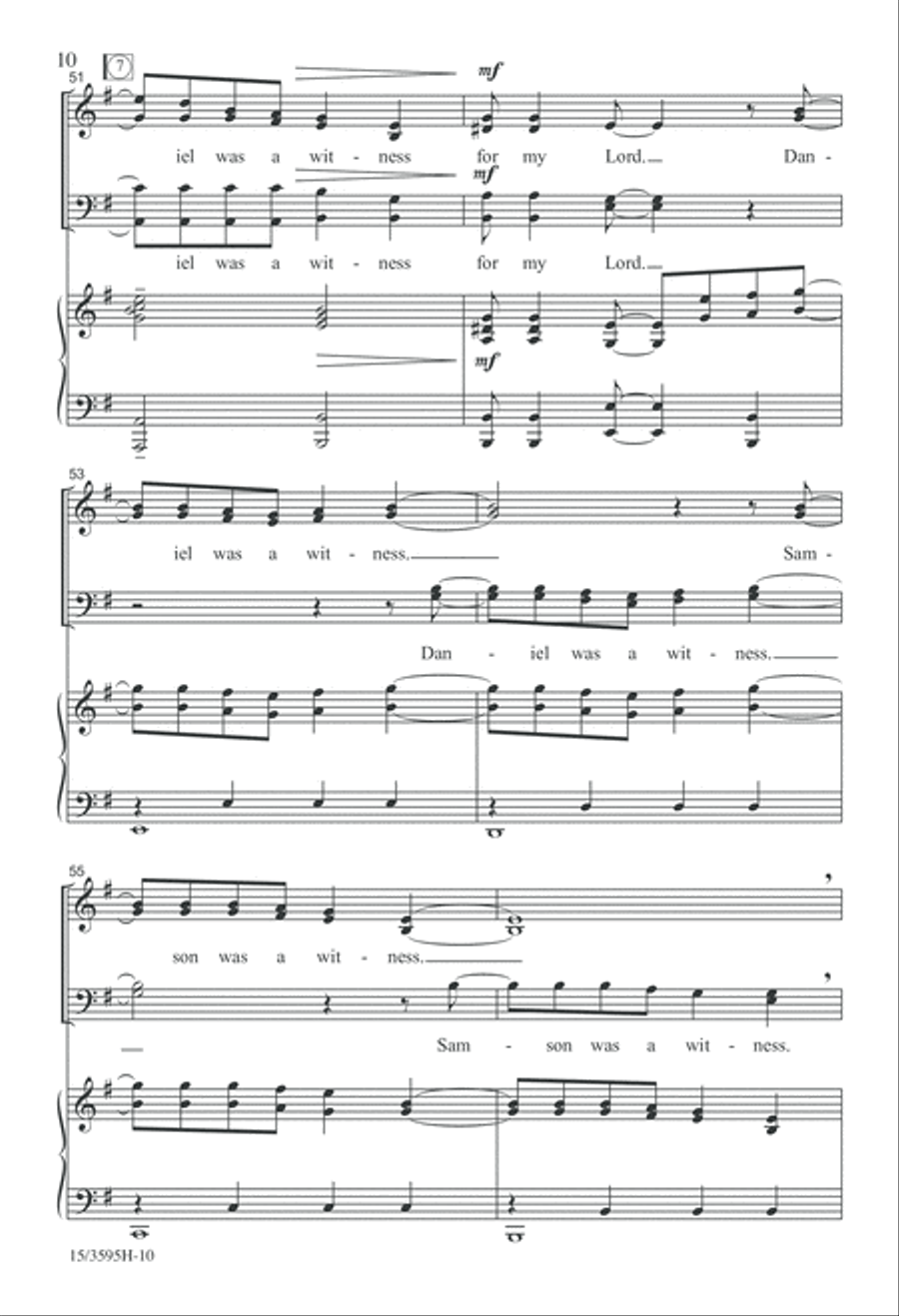 Witness (Digital Download) 4-Part scores gallery preview page 10
