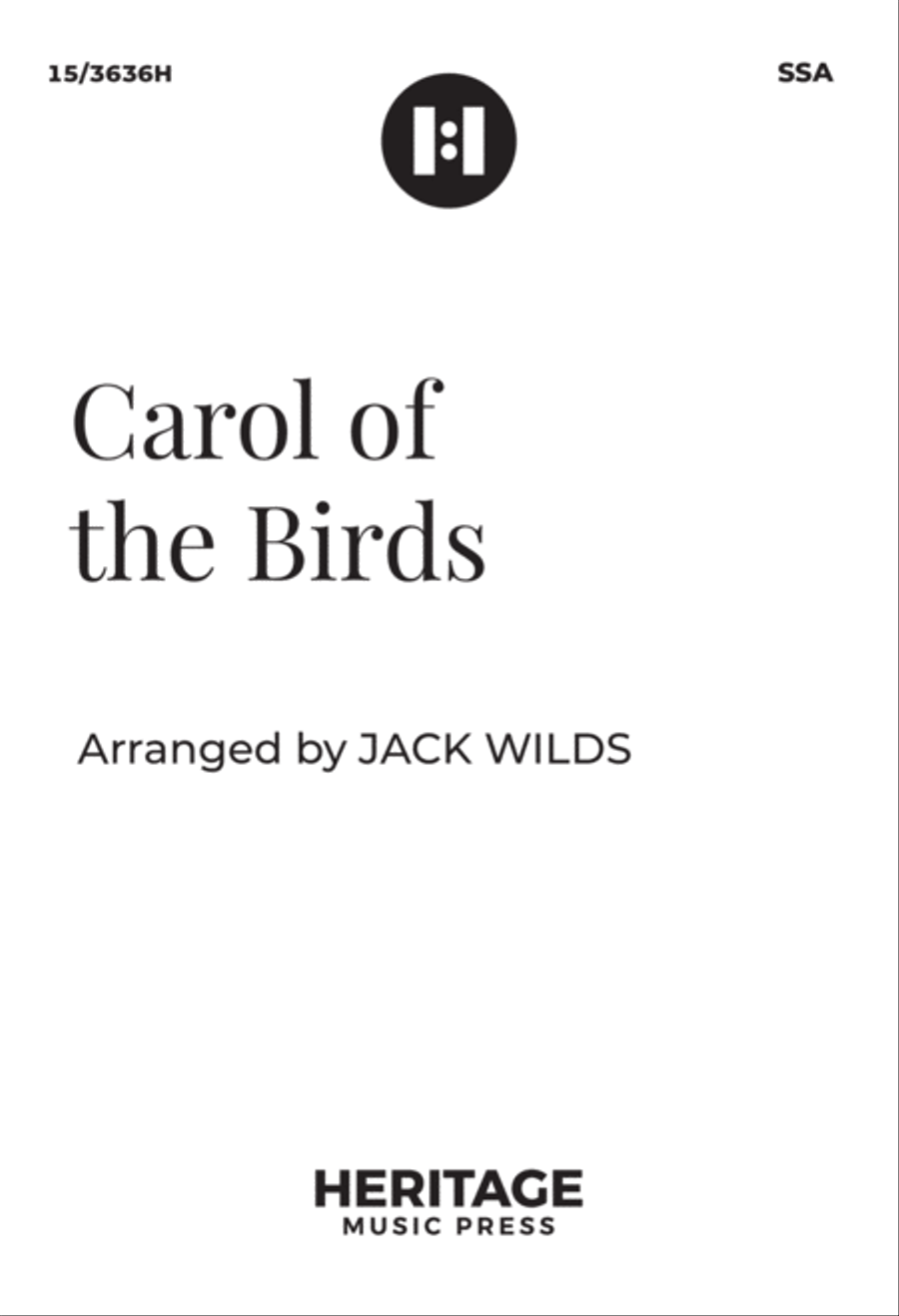 Carol of the Birds (Digital Download) SSA scores gallery preview page 1