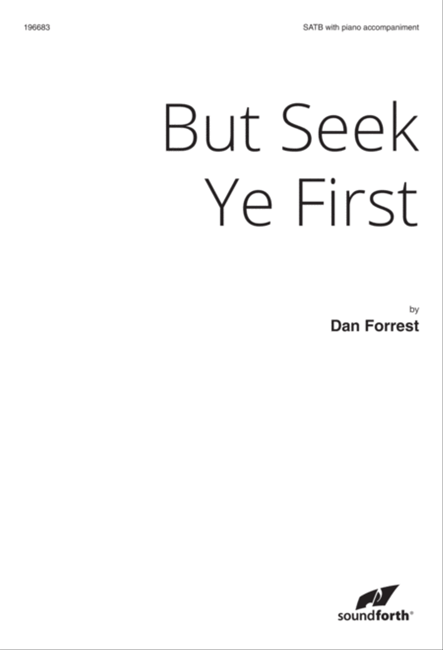 But Seek Ye First (Digital Download) 4-Part scores gallery preview page 1