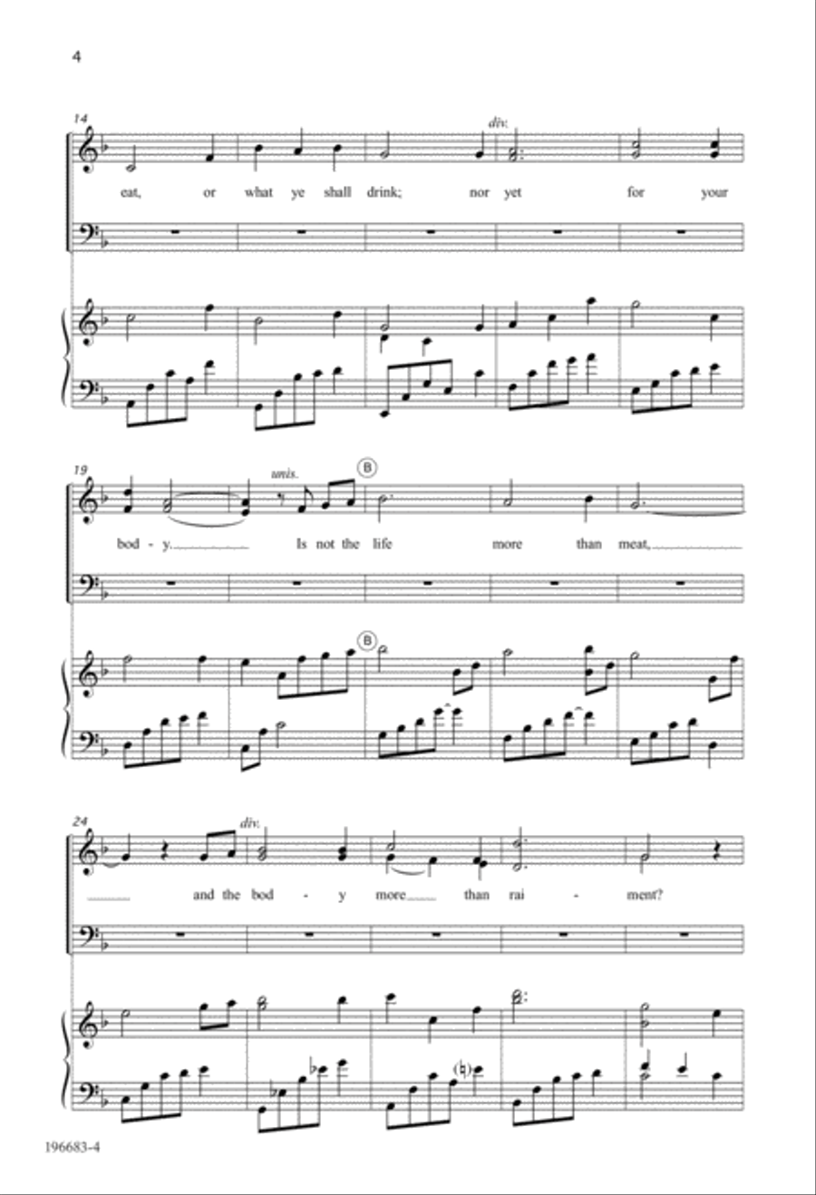 But Seek Ye First (Digital Download) 4-Part scores gallery preview page 4