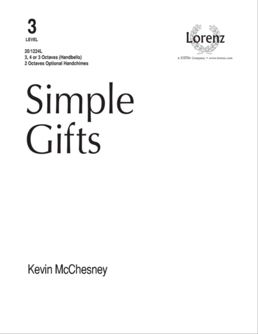 Simple Gifts (Digital Download) 5-Octaves scores gallery preview page 1