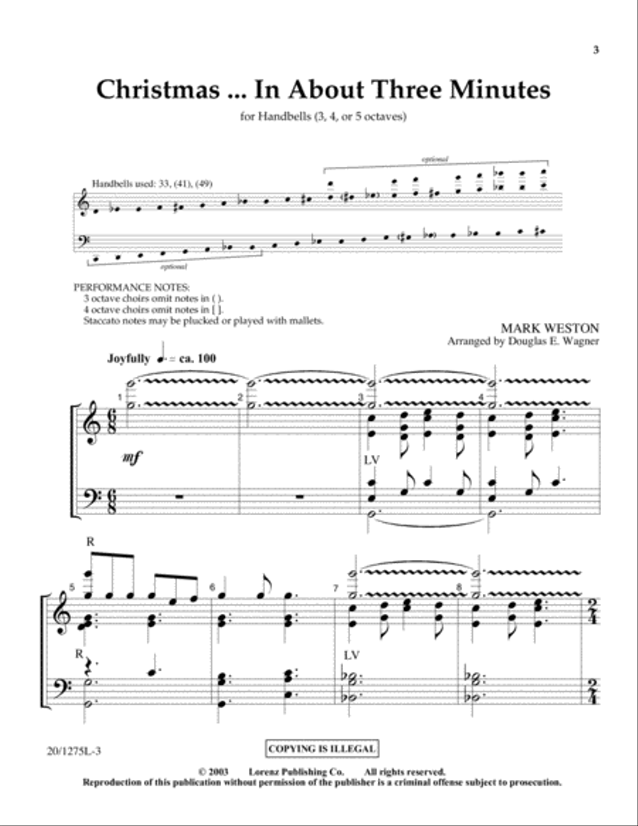 Christmas...In About Three Minutes (Digital Download) 5-Octaves scores gallery preview page 3