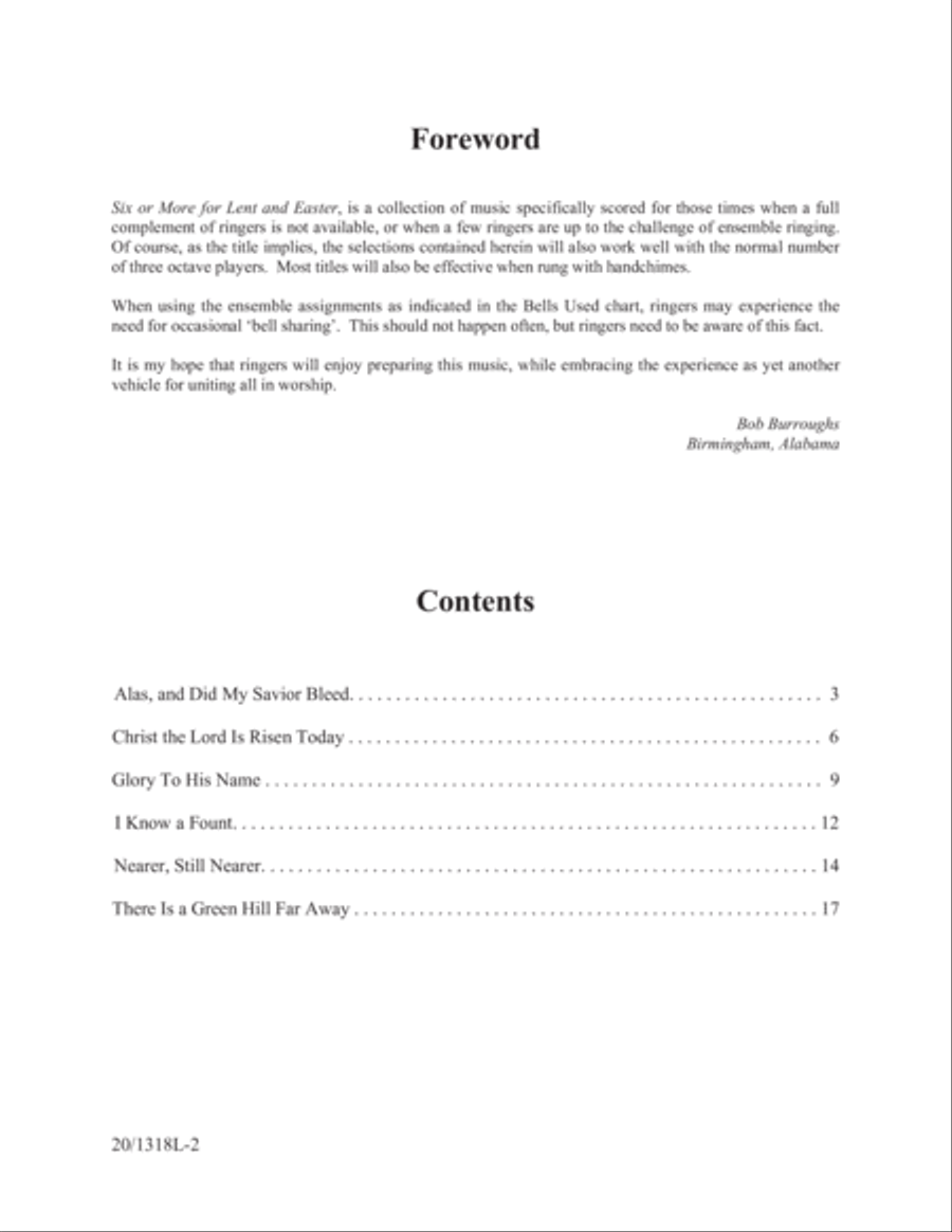 Six or More for Lent and Easter (Digital Download) 3-Octaves scores gallery preview page 2