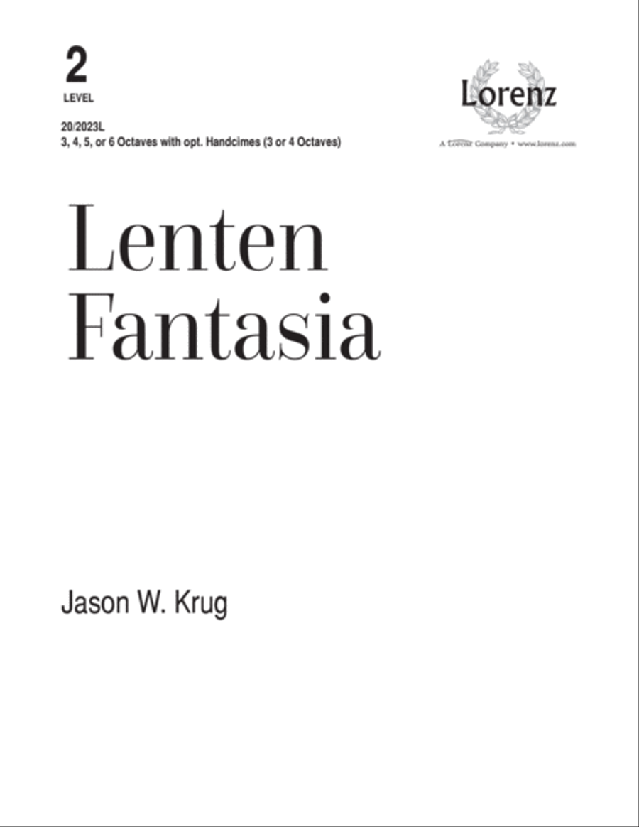 Lenten Fantasia (Digital Download) 5-Octaves scores gallery preview page 1